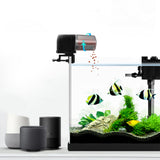 TD® Mangeoire poissons automatique aquarium WiFi télécommande intelligente timing commande vocale automatique noir stockage chargeme