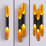 TD® Applique 2 lampes led Trio Boléro Rouille Métal 221570228