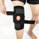 Genouillères de sport Protection de la plaque d'acier de compression Protection respirante réglable du genou Couvre-cuisse