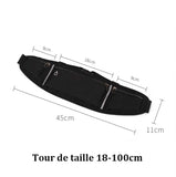 sac de téléphone portable pour hommes et femmes équipement de plein air étanche invisible nouveau mini sac de ceinture noir