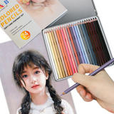 Ensemble de stylos de couleur de peau de peinture de personnage de 24 couleurs, portrait de crayon de couleur, fournitures pe