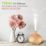 TD® Diffuseur d'huiles essentielles 300 ml - Humidificateur d'air à ultrasons Brume de parfum électrique 7 Changement de couleur