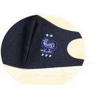 TD® Masque France Noir Fan Masque Coupe Européenne Coq Masque Balle Fan Décoration Football Périphérique Lavable France Style Mince