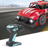 TD® Alliage télécommande voiture électrique à quatre roues motrices dérive course légère pulvérisation jouet de voiture à grande vit