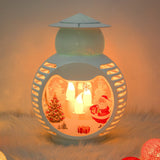 TD® LED noël flocon de neige projection lumière 16 modèle noël bougie lanterne décoration festive veilleuse