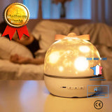 TD® Veilleuse Projecteur Étoilé Ambiance Rotative Lumière USB Recharge Cadeau de Noël Lampe de Projection Multifonction