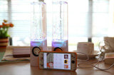 INN® LED coloré Président eau avec danse Fontaine Light Show son pour PC, lecteur MP3, ordinateurs portables, Smartphone (Blanc)