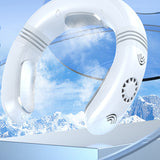 TD® Ventilateur de cou suspendu semi-conducteur de réfrigération climatiseur ventilateur sans lame extérieur refroidissement portabl