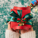 TD® Cloche de Noël Pomme Boîte Cadeau Boîte Saint Valentin Boîte Cadeau Boîte D'emballage Boîte Cadeau De Noël Cadeau Boîte Vide 5pa