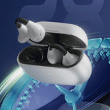 TD® Casque Bluetooth Casque Bluetooth à clipser Capteurs d'os de course de sport sans fil avec oreilles suspendues