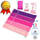 TD® Bande élastique en latex de couleur dégradée costume de fitness ceinture de yoga outil de mise en forme des hanches et des jambe