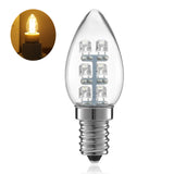 TD® Ampoule AL-B06 E12/E14 0.5W Ampoule 6 Conduit Veilleuse Bougie E14 220V Blanc chaud