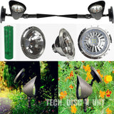 TD® Projecteur lumière blanche extérieure solaire de jardin de la pelouse sol Spot puissance lumineuse énergie éclairage décoration