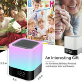 INN® LED Haut-parleur Bluetooth Veilleuse Lampe de communication sans fil Musique Pluggable Carte couleur tactile lumière