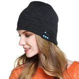 TD® Cotop Fashion Bluetooth en tricot bonnet avec écouteurs stéréo et microphone mains libres Talking Bonnet chaud épais doux pour