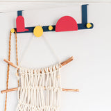 Patères Pas de crochets perforés derrière la porte Nordique Pas de crochets à clous Crochets en rangée sur la porte Patères s
