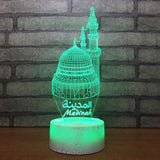 TD® Lampe optique poser décoratif tactile 7 couleurs illusion optique - modèle medinah - faible consommation câble USB ou 3 piles AA