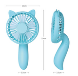 INN® Mini Ventilateur, Ventilateur à Main Portatif Ventilateur usb Silencieux Ventilateur de Poche à Piles - Bleu