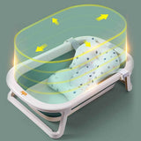 TD® Baignoire pour enfants intelligente détection de température bébé bain pliable rétractable assis seau de bain maison nouveau-né
