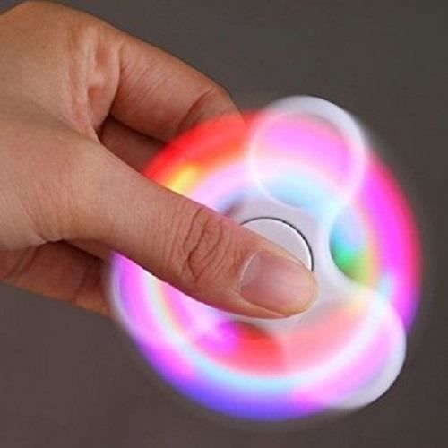 TD® Fidget Hand Spinner LED Lumineux/Jouet Triangle Adultes Enfants/ J –