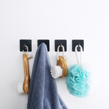 Crochet Crochet de salle de bain multifonctionnel auto-adhésif sans perforation, crochet en alliage d'aluminium sans trace,un