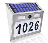 TD® Lumière solaire de numéro de porte, lumière de numéro d'appartement