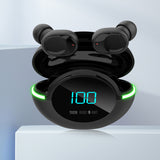 TD® Casque Bluetooth sans fil  Bluetooth 5.1 Réduction du bruit à faible latence  Affichage numérique intelligent  Appel HD Ecouteur
