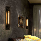 TD® Applique murale de style industriel rétro en fer forgé américain loft jardin restaurant bar luminaire décoration intérieur extér
