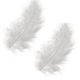 TD® 100 Plumes blanches 8 cm - 10 cm - Accessoires plumes de mariage faits à la main artisanat beau blanc