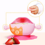 TD® Bol en silicone pour bébé deux en un bébé apprendre à manger bol à soupe bébé enfant ventouse bol formation vaisselle