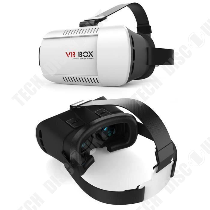 TD® Casque réalité virtuelle vue panoramique lunette jeux vidéo vision claire serre-tête confortable casque stéréo télécommande box