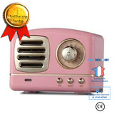LCC® Mini Haut-Parleur Bluetooth V4.1 Vintage Enceinte Acoustique Hifi Stéréo Portable Sans Fil - Rose