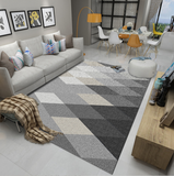 TD® Tapis de salon moderne minimaliste géométrique 80x160cm-Gris