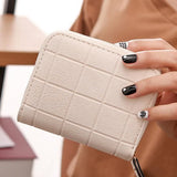 TD® Porte-Monnaie en Cuir PU pour Femmes de Couleur Beige Clair  Portefeuille et Porte-Cartes de Bonne Qualité/ Anti-Rayures