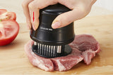 TD® Outil d'attendrisseur viande pro manuel steak 56 lame acier inoxydable accessoire cuisine cuisson barbecue équipement service co