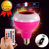 TD® Ampoule bluetooth LED intelligent connecté télécommande à distance lampe couleur lumière blanche chaude éclairage salon chambre