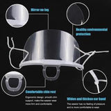 TD® Visière de Protection Réutilisable 10pcs Transparent Protection Visage Anti-Salive Anti-buée Couvre Bouche et Nez Facial Protect