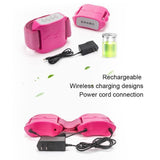 TD® Ceinture amincissante machine de massage à perte de poids électrique rechargeable double moteur 100-240V
