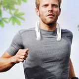 TD® Ventilateur de cou suspendu blanc petit ventilateur muet cuisine étudiant climatiseur corporel mini extérieur portable souffle