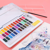 Ensemble de peinture solide pigment  peinture ensemble de peinture aquarelle solide 24 couleurs stylo de peinture d'art pour