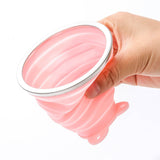 TD® Tasse à eau pliable voyage hommes et femmes portable extérieur rince-bouche verre compression tasse télescopique silicone pliant