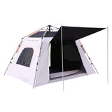 TD® Camping en plein air tente automatique en vinyle à deux portes à deux fenêtres tente de parc automatique pliante à quatre côtés
