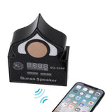 TD® Lanterne haut-parleur bluetooth en bois MP3 horloge haut-parleur cloche de prière coran haut-parleur bluetooth sans fil USB