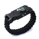TD® Bracelet d'urgence camping en plein air fournitures de camping bracelet de survie bracelet laser infrarouge multifonction tissé