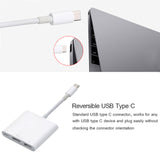 TD® Adaptateur Plusieurs Ports Compatible Apple USB-C AV Connecter Périphériques Version Apple Multiples ports connexion périphériqu