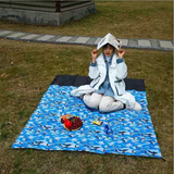 Camping en plein air Pocket Mode Camouflage Tapis  pique-nique Portable Pliant Étanche À L'humidité Tapis De Plage À Carreaux
