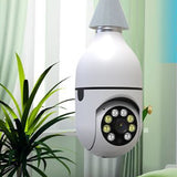 TD® Caméra à bulbe, vision nocturne à double lumière, surveillance à distance du téléphone portable, couleur haute définition