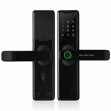 TD® Chambre chambre porte en bois serrure d'empreinte digitale bureau hôtel appartement serrure intelligente serrure électronique