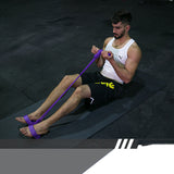 TD® -Extenseur Musculation Élastique de Résistance Exerciceur Rameur Abdominale Jambe Fitness Sport-violet