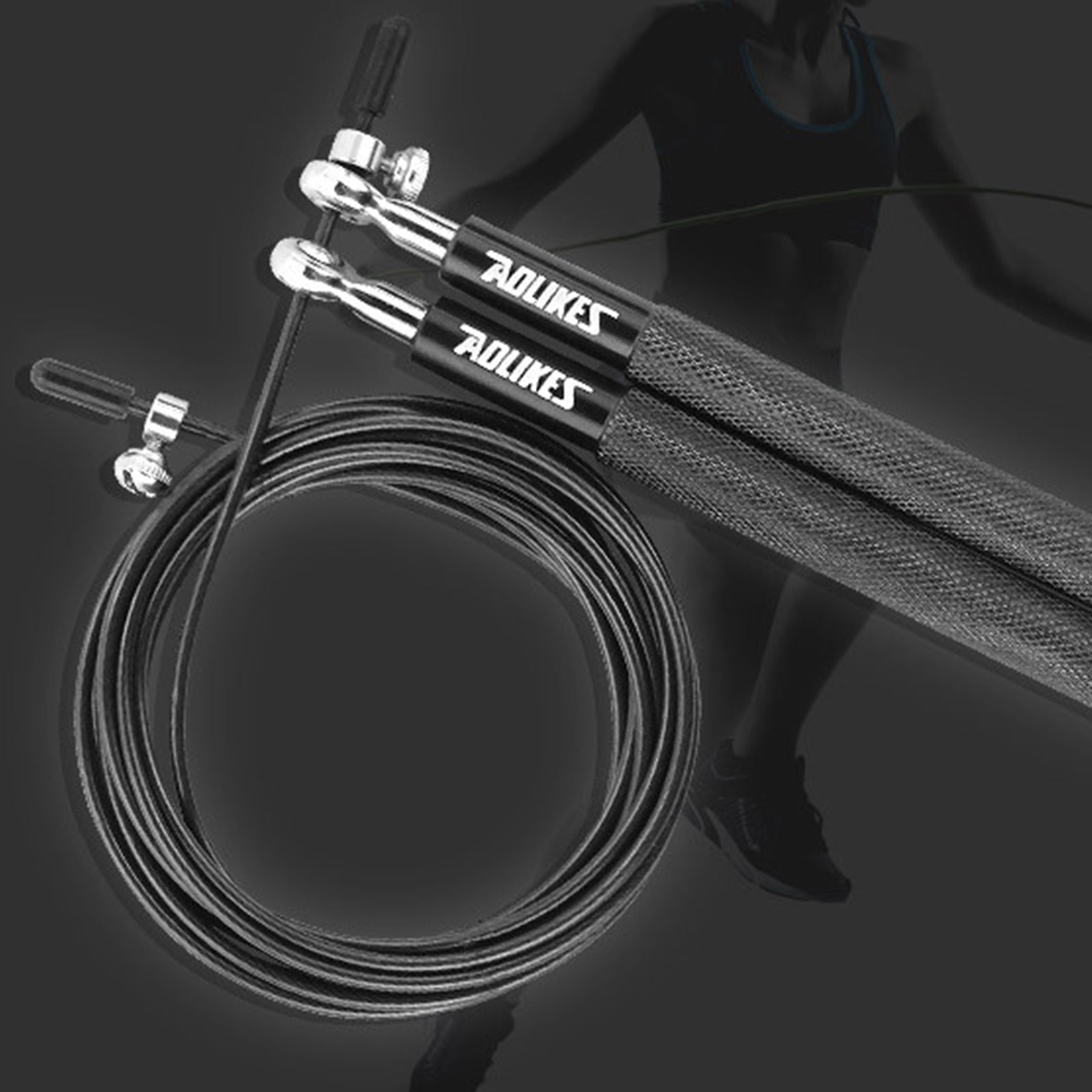 TD® 3m Corde à sauter acier corde à sauter crossfit adulte sport saute –